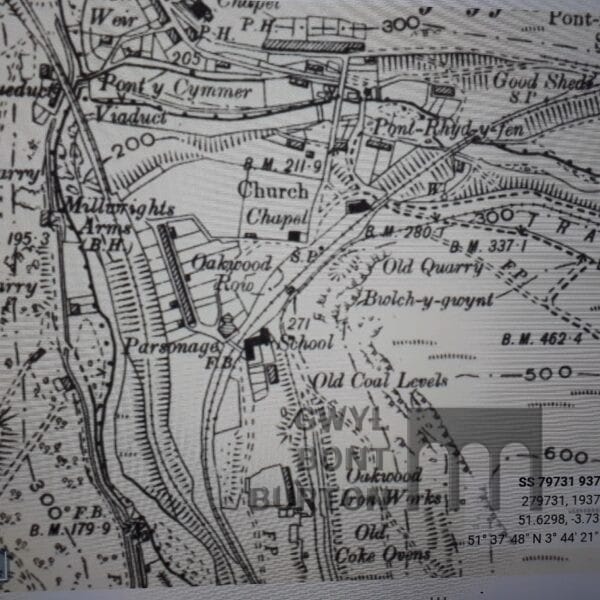 Map Oakwood and Millwright arms