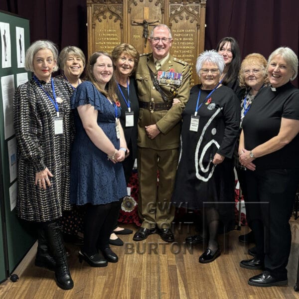 The Burton Bont committee with a senior army officer