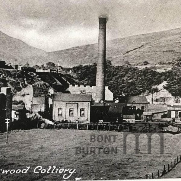Landscape around Pontrhydyfen Oawood colliery and Rhyslin GT