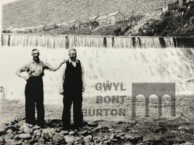 Landscape around Pontrhydyfen Pelenna weir below Queens St EK